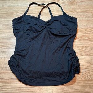 Seafolly black tankini‎ top 14